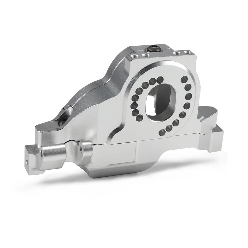 Aluminum Alloy Motor Plate Upper Spur Gear Cover for 1/10 RC Car Crawler TRX4 Chassis for Bronco Defender Sport K5 TRX6 8290 Upgrade(Silver Full Set)
