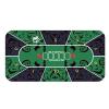 WUHUQN Table Mat 1.2 * 0.6cm Layout Poker Mat,10 Players Poker Rubber Mat Poker Topper,Portable Playmat Home Gambling Board Game Gaming Mat Poker Mat view 1