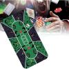 WUHUQN Table Mat 1.2 * 0.6cm Layout Poker Mat,10 Players Poker Rubber Mat Poker Topper,Portable Playmat Home Gambling Board Game Gaming Mat Poker Mat view 2