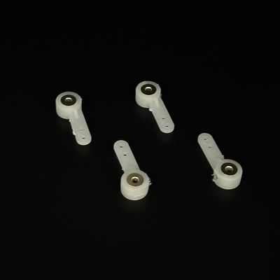 4PCS RC Airplane Landing Gear Front Wheel Steering Arm Nylon Servo Suspension Arm for RC Plane Helicopter Aircraft DIY Model Plane Parts (2.6mm Hole)