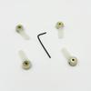 4PCS RC Airplane Landing Gear Front Wheel Steering Arm Nylon Servo Suspension Arm for RC Plane Helicopter Aircraft DIY Model Plane Parts (2.6mm Hole) view 2