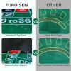 WUHUQN Professional Poker Mat Portable Poker Table Layout Anti-Slip Rubber Roulette Game Layout Table Top Cover, Poker Mat with Carrying Bag, 8 Players Game Layout Mat view 4