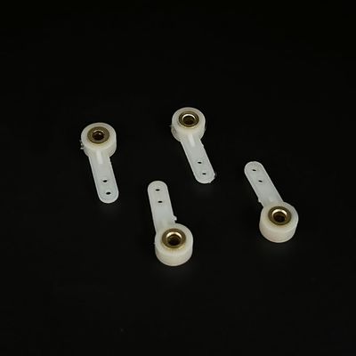 4PCS RC Airplane Landing Gear Front Wheel Steering Arm Nylon Servo Suspension Arm for RC Plane Helicopter Aircraft DIY Model Plane Parts (4.1mm Hole)