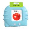 224 Words Spanish English Talking Flash Cards with Music for Toddler Age 1 2 3 4 5 6, Sensory Learning Eduactional Montessori Toys, Autism Pocket Speech Therapy Christmas Toys Gifts for Girls Boys view 1