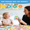 224 Words Spanish English Talking Flash Cards with Music for Toddler Age 1 2 3 4 5 6, Sensory Learning Eduactional Montessori Toys, Autism Pocket Speech Therapy Christmas Toys Gifts for Girls Boys view 2