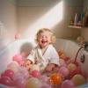 GOGOSO Ball Pit Balls for Toddler, Baby Plastic Playballs Kids Soft Pastel Pelotas Non-Toxic BPA-Free 3pink+Orange+Yellow, 50 Balls view 1