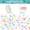 100 Pieces Tiny Peacock Decor for Dollhouse Miniatures Resin Animals for Crafts Tiny Things for Fairy Garden Micro Landscaping Decoration view 3