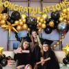 100pcs Black and Gold Balloons 12 Inch Metallic Gold and Black latex Party Balloons for Birthday Retirement Graduation New Year's Eve Party Decorations view 4