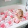 GOGOSO Ball Pit Balls for Toddler, Baby Plastic Playballs Kids Soft Pastel Pelotas Non-Toxic BPA-Free 2pink+White+Clear 50 Balls view 4