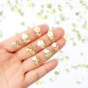100 Pieces Tiny Green Flowers for Dollhouse Miniatures Resin Flowers for Crafts Tiny Things for Fairy Garden Micro Landscaping Decoration view 2