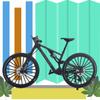Kuasting 1:8 Scale Die-Cast Mini DS Dual Slalom Mountain Bike Toy FS Bicycle Model Alloy Mini Cake Topper Desktop Decoration Crafts for Cycling Lovers Bike Racers Athletes Children (Black) view 2