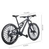 Kuasting 1:8 Scale Die-Cast Mini DS Dual Slalom Mountain Bike Toy FS Bicycle Model Alloy Mini Cake Topper Desktop Decoration Crafts for Cycling Lovers Bike Racers Athletes Children (Black) view 3