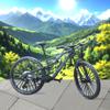 Kuasting 1:8 Scale Die-Cast Mini DS Dual Slalom Mountain Bike Toy FS Bicycle Model Alloy Mini Cake Topper Desktop Decoration Crafts for Cycling Lovers Bike Racers Athletes Children (Black) view 4