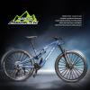 1:8 Scale Alloy Mini Mountain Bike Toy DS Dual Slalom Bicycle Model Die-Cast Bike Cake Topper Desktop Decoration Crafts for Cycling Lovers Bicycle Racers Athletes Children Boys and Girls (Blue) view 3