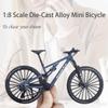 1:8 Scale Alloy Mini Mountain Bike Toy DS Dual Slalom Bicycle Model Die-Cast Bike Cake Topper Desktop Decoration Crafts for Cycling Lovers Bicycle Racers Athletes Children Boys and Girls (Blue) view 4