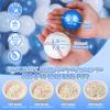 GOGOSO Ball Pit Balls for Toddler, Baby Plastic Playballs Kids Soft Pastel Pelotas Non-Toxic BPA-Free Pearl Blue+Light Blue+White 50 Balls view 2