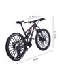 1:8 Scale Die-Cast Mini Mountain Bike Toy Miniature Finger Bicycle Model Alloy Cake Topper Desktop Decoration Crafts for Cycling Lovers Bike Racers Athletes Children Boys and Girls (Purplish Red) view 3