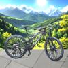 1:8 Scale Die-Cast Mini Mountain Bike Toy Miniature Finger Bicycle Model Alloy Cake Topper Desktop Decoration Crafts for Cycling Lovers Bike Racers Athletes Children Boys and Girls (Purplish Red) view 4