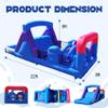 22FT(L) Commercial Bounce House for Big Kids 3-8, Inflatable Obstacle Course with 950W Blower,Large Slide,Dual Tunnels, Climbing Wall, Wet Dry Pool for Party Backyard Outdoor Fun view 2