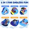 22FT(L) Commercial Bounce House for Big Kids 3-8, Inflatable Obstacle Course with 950W Blower,Large Slide,Dual Tunnels, Climbing Wall, Wet Dry Pool for Party Backyard Outdoor Fun view 4