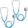 ERDOGLY Kids Stethoscope, 2 Pack Real Working Nursing Stethoscope for Kids Role Play, Toddler Doctor Play Set for Boys Girls, Toy Medical Kit Nurse Cosplay Costume Accessories, Blue view 1