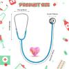 ERDOGLY Kids Stethoscope, 2 Pack Real Working Nursing Stethoscope for Kids Role Play, Toddler Doctor Play Set for Boys Girls, Toy Medical Kit Nurse Cosplay Costume Accessories, Blue view 2