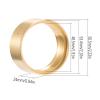 2PCS 1.9in Brass Beadlock Wheel Rings Replacement for Axial SCX10 II 90046 1/10 RC Crawler, Enhance Stability and Robustness (Gold) view 3