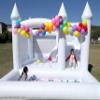 Eachup White Bounce House for Adults Kids,13.12FT Heavy Duty 100% PVC Commercial Bounce House with Big Slide and Ball Pit for Backyard,Birthday Party,Wedding,Outdoor Game with 950w Blower view 1