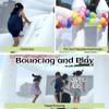 Eachup White Bounce House for Adults Kids,13.12FT Heavy Duty 100% PVC Commercial Bounce House with Big Slide and Ball Pit for Backyard,Birthday Party,Wedding,Outdoor Game with 950w Blower view 3