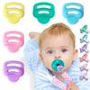 5 Pack Silicone Pacifier Clip Adapter Ring for Philips Avent Soothie, 100% Food-Grade Silicone Binky Clips Holder Adapter Rings Competible with Avent Soothie, BPA-Free Soft Flexible Safe Durable view 1