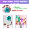 5 Pack Silicone Pacifier Clip Adapter Ring for Philips Avent Soothie, 100% Food-Grade Silicone Binky Clips Holder Adapter Rings Competible with Avent Soothie, BPA-Free Soft Flexible Safe Durable view 3