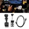 AYNEFY Pc USB Handbrake, Handbrake Real Car Handbrake Valve Handle Truck Game Handbrake, Handbrake for Games with G27 G29 G920 G923 T300 T Gt, Large Brake Handle view 2