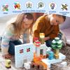 AIDYVOI 200PCS Magnetic Building Blocks, Magnetic Blocks Building STEM Construction Toys, Montessori Sensory Stacking Toy for Toddlers, Magnet Cubes with Light Blocks for Boys Girls Age 3 4 5 6 7 8-12 view 4