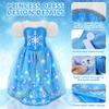 KKONES Princess Dresses for Girls, Light Up Princess Costume with Cape, Birthday Halloween Party Gift for Toddler Age 3-8 Year Old view 3
