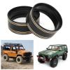 2PCS 1.9in Brass Beadlock Wheel Rings Replacement for Axial SCX10 II 90046 1/10 RC Crawler, Enhance Stability and Robustness (Black) view 2