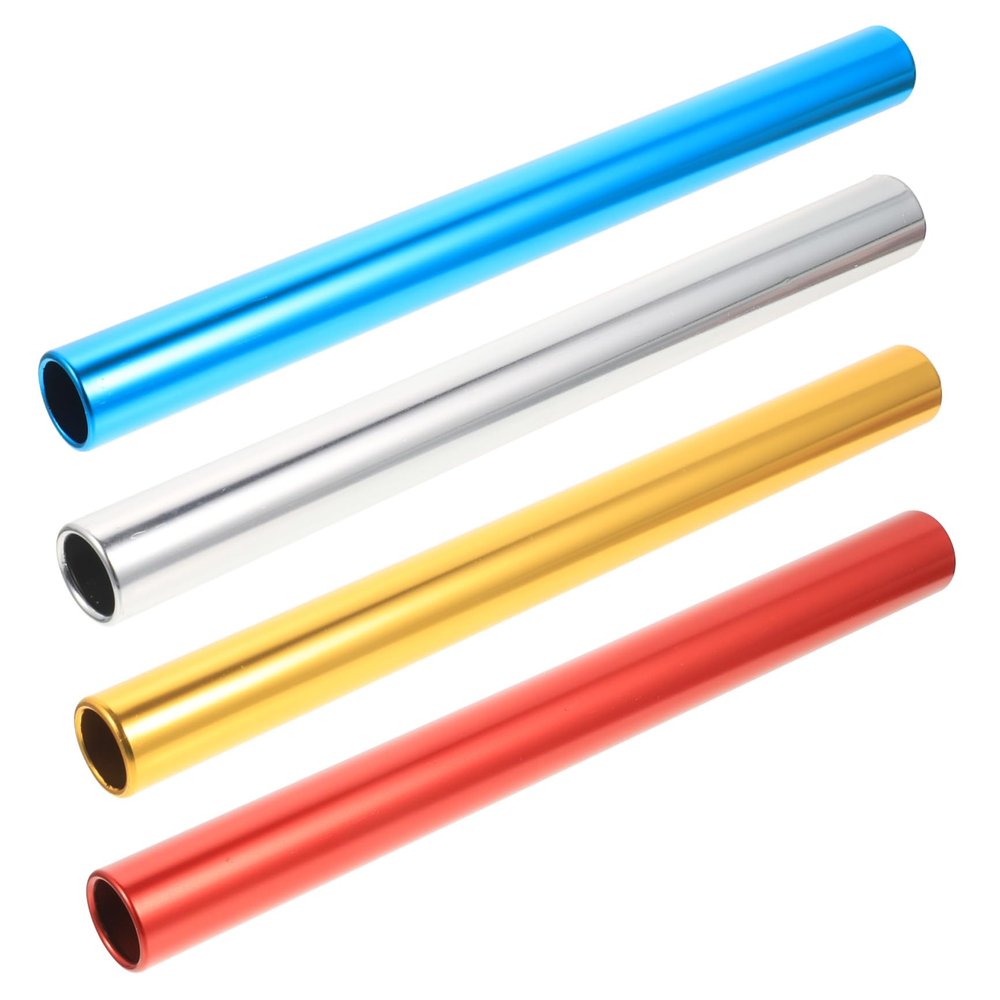 Anneome 4pcs Reusable Relay Sticks Lightweight Transfer Poles for School Competitions Safe Grip for Boys and Girls for Events