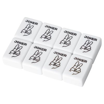 8 Pieces of Joker Tiles 015 (1.2", Tiles Only) Suit for Standard Sized American Mahjong Tile Set, Mahjong Game Set, Mah-jongg Sets