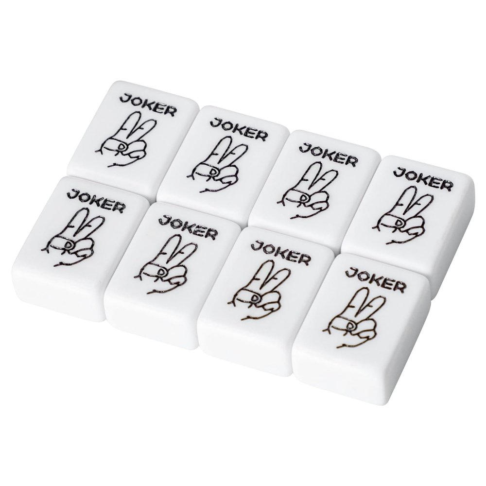 8 Pieces of Joker Tiles 015 (1.2", Tiles Only) Suit for Standard Sized American Mahjong Tile Set, Mahjong Game Set, Mah-jongg Sets