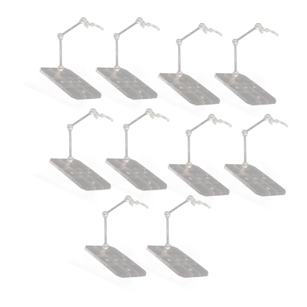 Premium Acrylic Action Figure Stand 10 Sets Transparent Doll Model Support Holder for Figure Collection