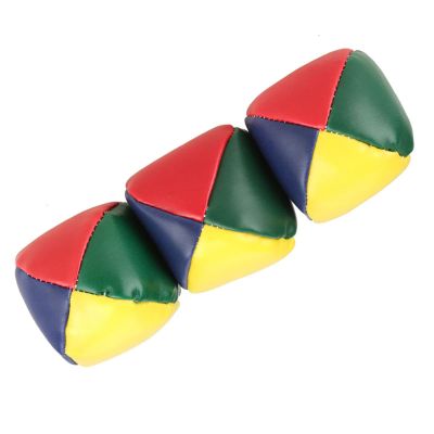Aramox 3Pcs Baby Juggling Learning Balls Soft Portable Funny Toy Balls for Finger Flexibility Kids Juggling Balls Set Lightweight PU Leather