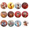 Nezha's Demon Boy Roars in the Sea 58MM Shiny Anime Pin Ne Zha Badge(12pin) view 1