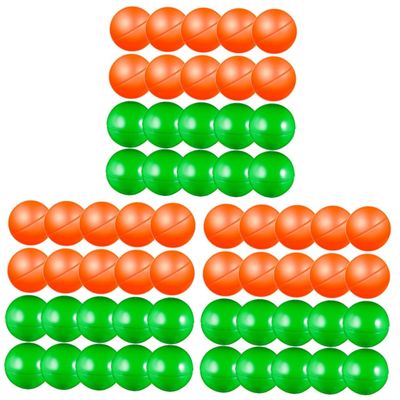 Totority 60pcs Openable Lottery Balls for Party Games Raffle Balls for Fun Activities Fill Surprises for Events Lightweight and Portable Each of Orange and Green