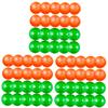 Totority 60pcs Openable Lottery Balls for Party Games Raffle Balls for Fun Activities Fill Surprises for Events Lightweight and Portable Each of Orange and Green view 1