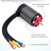 1450KV Brushless Motor with 150A ESC, 4 Pole Rotor Motor Kit for 1/7, 1/8 Scale RC Car Modification view 2