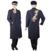 80s Vintage Embroidered Coat and Hat Military Look 2 Piece Collection - Medium view 1