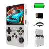 20000 in 1 Handheld Game Console, R36S Portable Retro Video Game Console, Mini Retro Pocket Arcade Game, HD 3.5 inch IPS Screen, 128GB Card with Pre-Installed Games (White) view 1