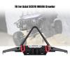 1/10 Car Front Bumper, Steel RC Crawler Bumper with LED Lights Upgraded Part for Axial SCX10 90046 view 2