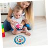 Alipis Wooden Educational Teaching Clock for Boys and Girls Multi-Functional Learning Tool Bright Colors and Smooth Edges for Math Skills Development Home and Classroom Activities view 3