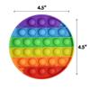 3-Pack Fenzer Pop Fidget Sensory Toys, Autism Special Needs Stress Relief Silicone Pressure Relieving Toys, Round and Square Squeeze Toys for Kids Children Adults view 3