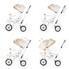 Chipolino Tricycle Marathon 2 in 1 Tricycle with Reversible Seat and Rubber Wheels Roof Light Brown view 3